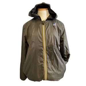 K-Way Packable Jacket Le Vrai 3.0 Claude LW Size M Green Gorpcore Travel Layer